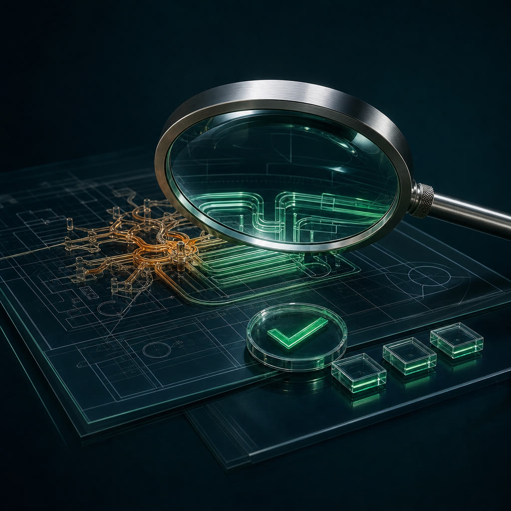 Custom glass blueprint artwork: an AI audit reveals bottlenecks and a clear path to automation